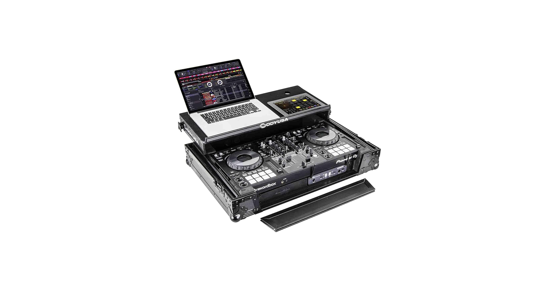 Pioneer DJ DDJ-800専用キャリングケース付き Black Pioneer DDJ-800 Flight Case with Bottom 1U Rack Space